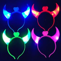 Cute Style Luminous Antlers Headband Aircraft Slingshot Children Toy sku image 1