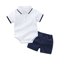 Fashion Solid Color Cotton Shorts Sets Baby Clothes main image 4