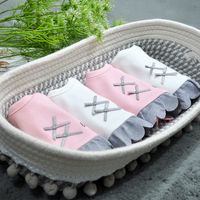 Fashion Solid Color 100% Cotton Saliva Towel Baby Clothes main image 5