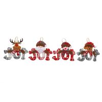 Weihnachten Weihnachtsmann Tuch Gruppe Hängende Ornamente main image 4