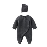 Casual Solid Color 100% Cotton Baby Clothes main image 3