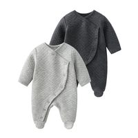 Casual Solid Color 100% Cotton Baby Clothes main image 2