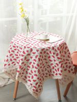 Simple Watermelon Pattern Tablecloth Refrigerator Washing Machine Cover Cloth sku image 1