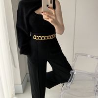 Women's Blouse Long Sleeve Sweaters & Cardigans Fashion Solid Color main image 9