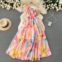 Women's Floral Dress Elegant Off Shoulder Printing Floral Midi Dress Daily Holiday main image 1