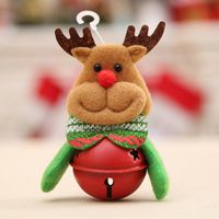 Cute Elk Cloth Christmas Bag Pendant Keychain sku image 3