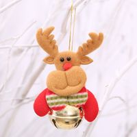 Cute Elk Cloth Christmas Bag Pendant Keychain sku image 6