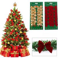 Christmas Bow Knot Polyester Party Decorative Props main image 1