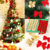 Christmas Bow Knot Polyester Party Decorative Props main image 5