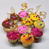 Date D'anniversaire Numéro Arylique Fête Fournitures De Décoration De Gâteaux main image 1
