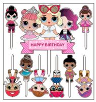 Birthday Cartoon Arylic Party Cake Decorating Supplies sku image 5