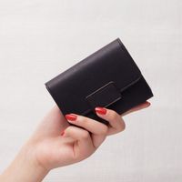 Fashion Heart Shape Solid Color Tassel Square Flip Cover Small Wallet sku image 1
