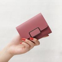 Fashion Heart Shape Solid Color Tassel Square Flip Cover Small Wallet sku image 12