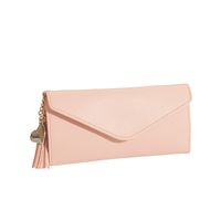 Fashion Solid Color Tassel Square Buckle Small Wallet Clutch Bag main image 2