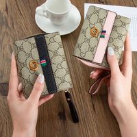 Fashion Geometric Printing Square Zipper Buckle Small Wallet main image 4