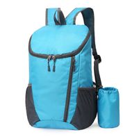 Sports Solid Color Square Zipper Functional Backpack main image 4