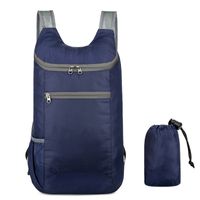 Sports Solid Color Square Zipper Functional Backpack sku image 23
