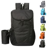 Sports Solid Color Square Zipper Functional Backpack main image 1
