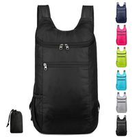 Sports Solid Color Square Zipper Functional Backpack main image 6