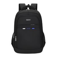 Fashion Solid Color Square Zipper Functional Backpack sku image 3