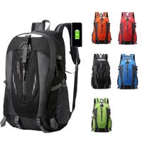 Sports Letter Oval Zipper Functional Backpack main image 6
