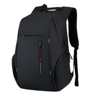 Business Solid Color Square Zipper Functional Backpack main image 4