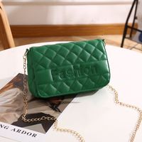 Fashion Lingge Quilted Square Magnetic Buckle Square Bag sku image 5