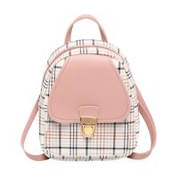 Fashion Plaid Square Zipper Fashion Backpack main image 5