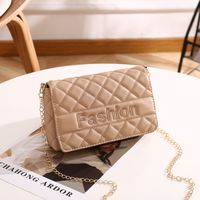 Fashion Lingge Quilted Square Magnetic Buckle Square Bag sku image 4