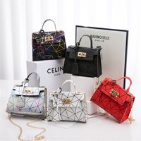 Fashion Geometric Square Buckle Chain Bag main image 1