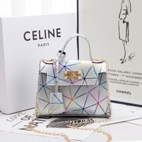 Fashion Geometric Square Buckle Chain Bag sku image 4