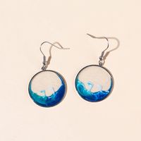 Simple Style Round Metal Drop Earrings sku image 1