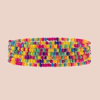 Vacation Colorful Resin Beaded Bracelets sku image 1