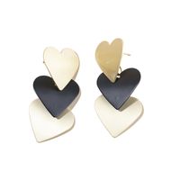 Fashion Triangle Heart Shape Metal Drop Earrings main image 5