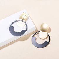 Fashion Triangle Heart Shape Metal Drop Earrings main image 2