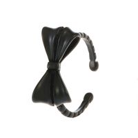 Mode Bogenknoten Kupfer Offener Ring Emaille Überzug Kupfer Ringe 1 Stück sku image 3
