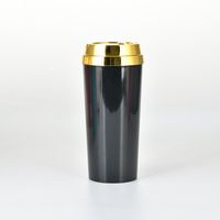 Solid Color Coffee Cup With Electroplated Lid Double-layer Insulated Business Water Cup Wholesale sku image 11