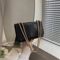 Women's Small Pu Leather Solid Color Fashion Square Flip Cover Crossbody Bag main image 2