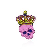 Simple Style Cartoon Character Alloy Skull Brooches sku image 8