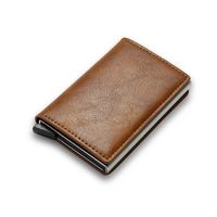 Unisex Solid Color Pu Leather Open Card Holders sku image 10