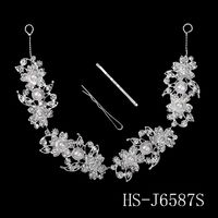 Alloy Fashion Flowers Hair Accessories  (hs-j5447 Rose Alloy) Nhhs0619-hs-j5447-rose-alloy sku image 1