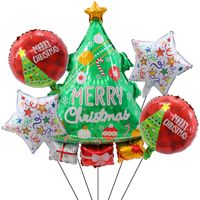 Navidad Árbol De Navidad Copo De Nieve Película De Aluminio Fiesta Globos sku image 6