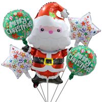 Navidad Árbol De Navidad Copo De Nieve Película De Aluminio Fiesta Globos sku image 7