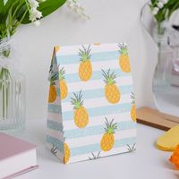 5 Types Of Cute Cartoon Small Animal Ins Style Paper Gift Bag Flat Ornament Candy Gift Gift Return Bag sku image 12