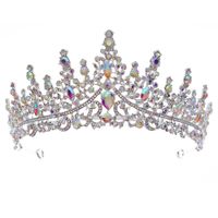 New Retro Luxury Full Diamond Alloy Crown Wedding Dress Wholesale Nihaojewelry sku image 3