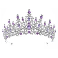 New Retro Luxury Full Diamond Alloy Crown Wedding Dress Wholesale Nihaojewelry sku image 4