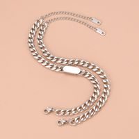 Simple Style Geometric Stainless Steel Bracelets Plating Stainless Steel Bracelets 2 Pieces main image 6