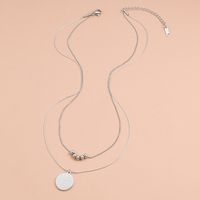 Stainless Steel Simple Style Plating Geometric Layered Necklaces main image 3