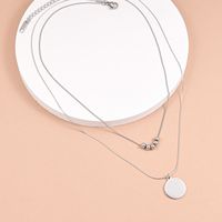 Stainless Steel Simple Style Plating Geometric Layered Necklaces main image 4