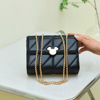 Fashion Solid Color Square Magnetic Buckle Chain Bag main image 3